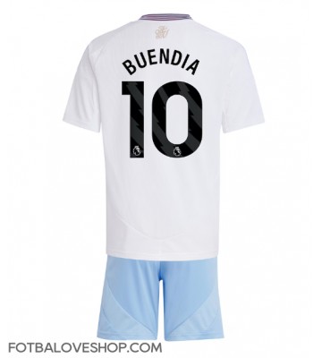 Aston Villa Emiliano Buendia #10 Dětské Venkovní Dres 2024-25 Krátký Rukáv (+ trenýrky)